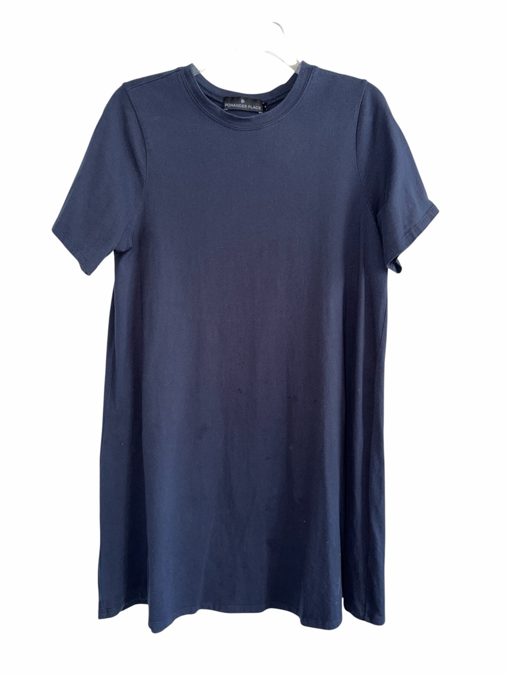 Tuckernuck Pomander Place Navy Short Sleeve T-Shirt Dress Med - Picture 1 of 6